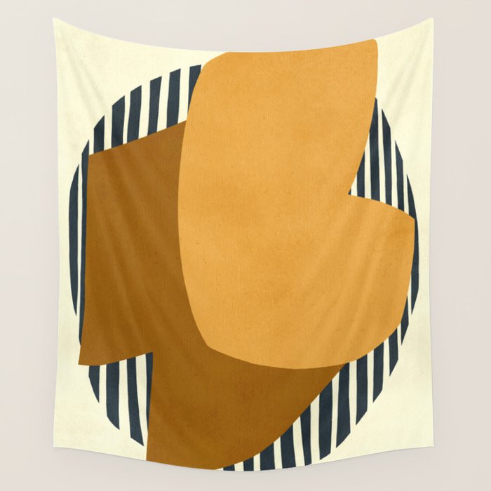 Modern abstract shape N01 Wall Tapestry Gallery Image 4