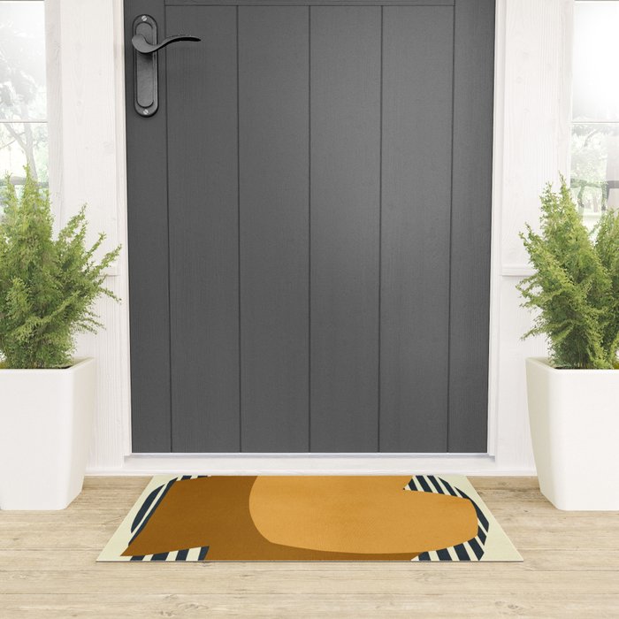 Modern abstract shape N01 Welcome Mat Gallery Image 3