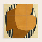Modern abstract shape N01 Wood Wall Art Gallery Image 1