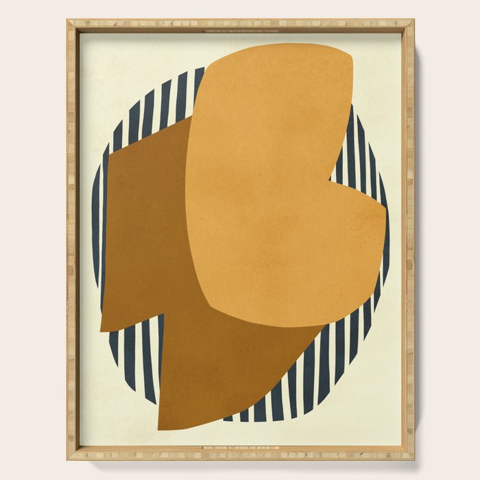 Modern abstract shape N01 Serving Tray Gallery Image 1