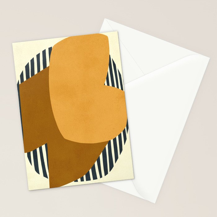 Modern abstract shape N01 Stationery Card Gallery Image 2