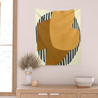 Modern abstract shape N01 Wall Tapestry Gallery Image 2