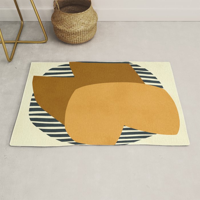 Modern abstract shape N01 Rug Gallery Image 1
