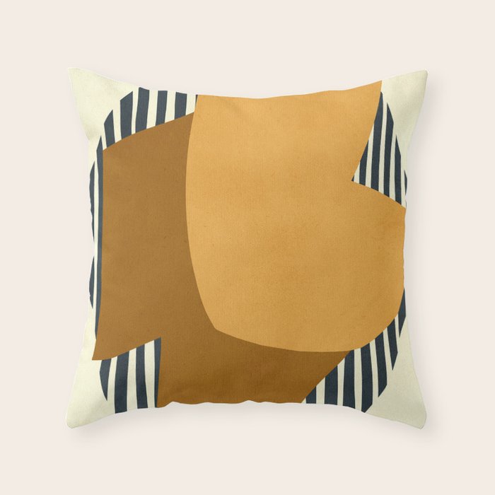 Modern abstract shape N01 Throw Pillow Gallery Image 6