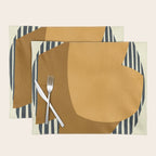 Modern abstract shape N01 Placemat Gallery Image 1