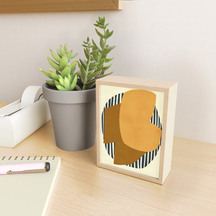 Modern abstract shape N01 Mini Art Print Gallery Image 2