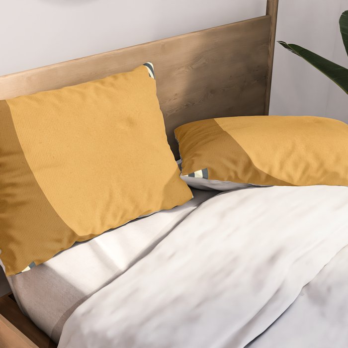 Modern abstract shape N01 Pillow Sham Gallery Image 2