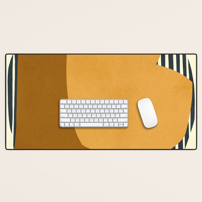 Modern abstract shape N01 Desk Mat Gallery Image 1