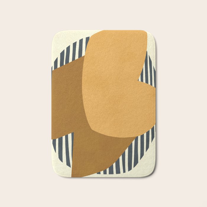 Modern abstract shape N01 Bath Mat Gallery Image 1