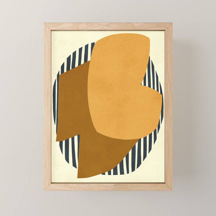 Modern abstract shape N01 Mini Art Print Gallery Image 1