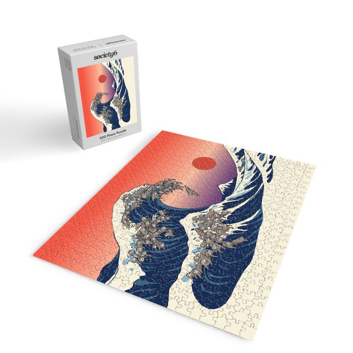 The Great Wave of Sloth Jigsaw Puzzle Gallery Image 2