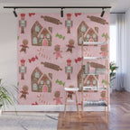 Retro Christmas Baking Wonderland Wall Mural Gallery Image 1