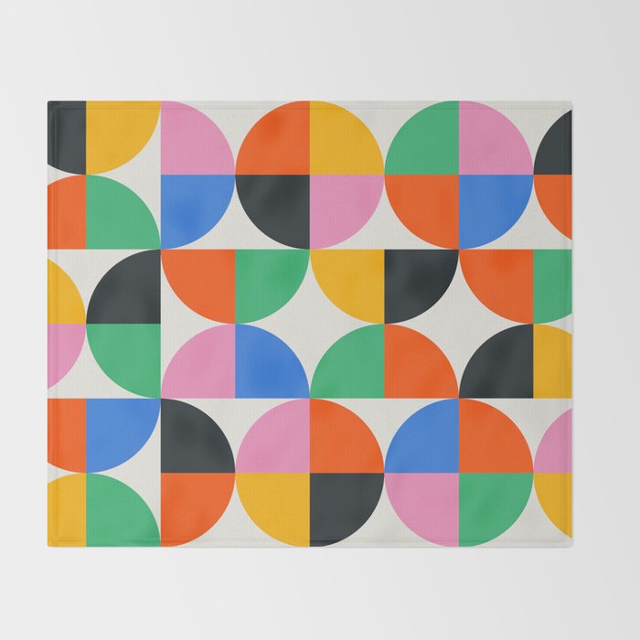 BAUHAUS PATTERN STUDY 02 Throw Blanket Gallery Image 2
