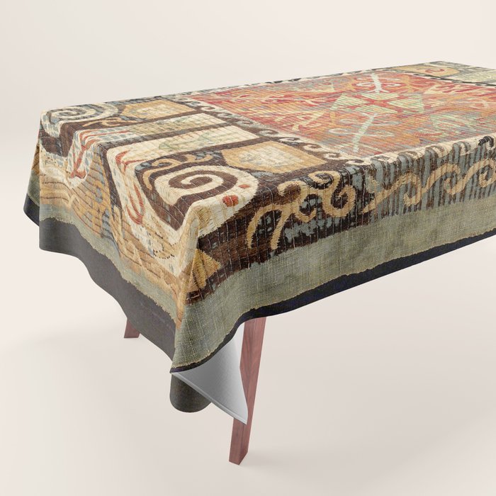 Kaitag 18th Century Caucasian Embroidery Print Tablecloth Gallery Image 1