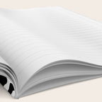 Black abstract organic shape art pattern Notebook Gallery Image 2
