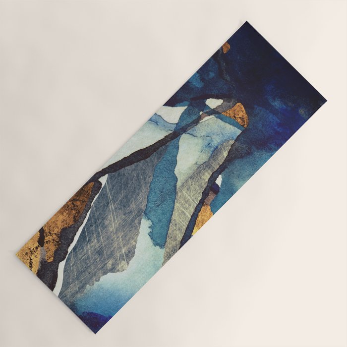 Cobalt Abstract Yoga Mat Gallery Image 1