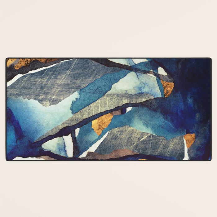 Cobalt Abstract Desk Mat Gallery Image 3