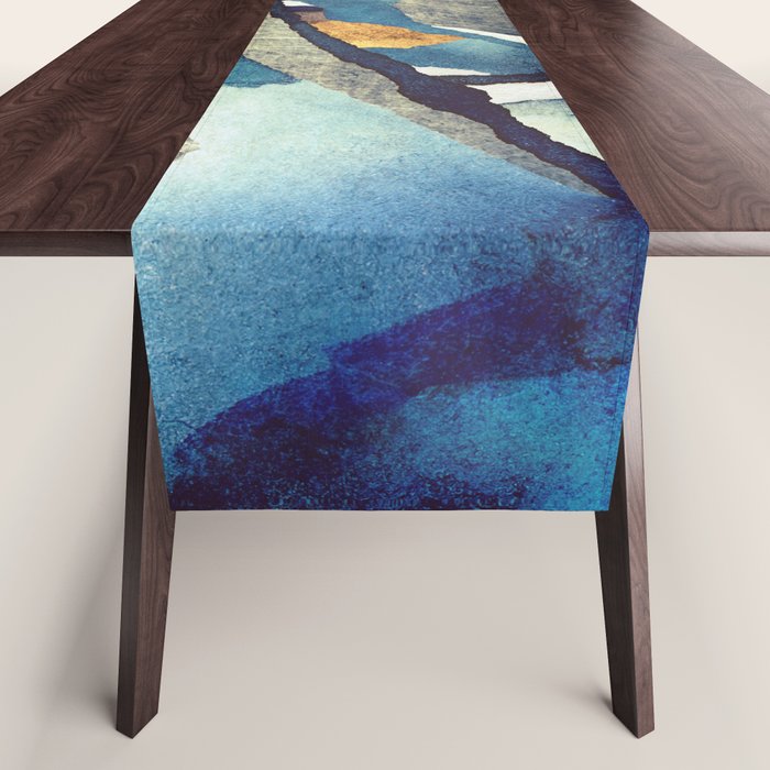 Cobalt Abstract Table Runner Gallery Image 1
