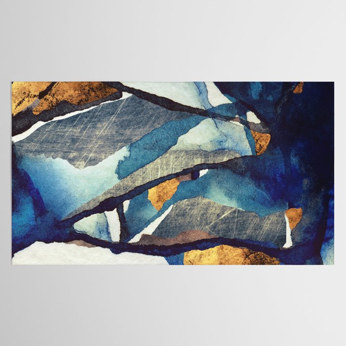 Cobalt Abstract Tablecloth Gallery Image 2