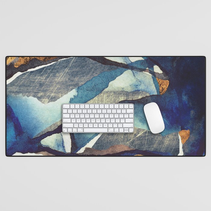 Cobalt Abstract Desk Mat Gallery Image 1