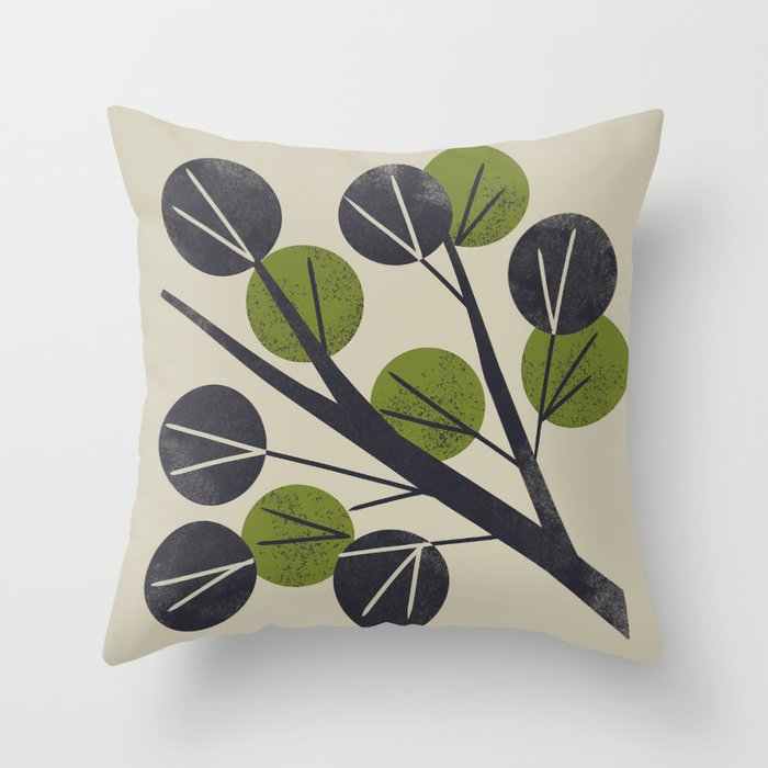 Minimal Branch Throw Pillow Gallery Image 6