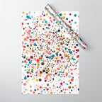 Colorful Splatter Confetti #3 Wrapping Paper Gallery Image 1