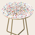 Colorful Splatter Confetti #3 Side Table Gallery Image 2