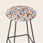 Colorful Splatter Confetti #3 Stool Gallery Image 2