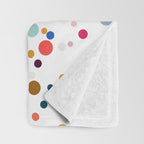 Colorful Splatter Confetti #3 Throw Blanket Gallery Image 3