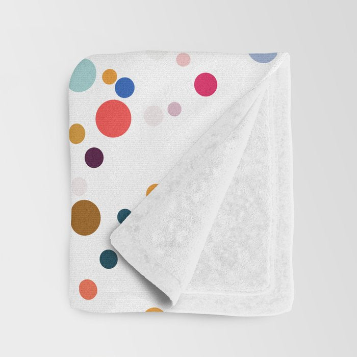 Colorful Splatter Confetti #3 Throw Blanket Gallery Image 3