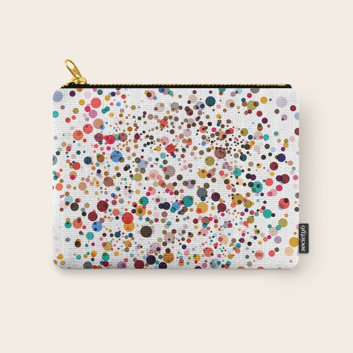 Colorful Splatter Confetti #3 Carry All Pouch Gallery Image 1
