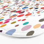 Colorful Splatter Confetti #3 Bath Mat Gallery Image 3