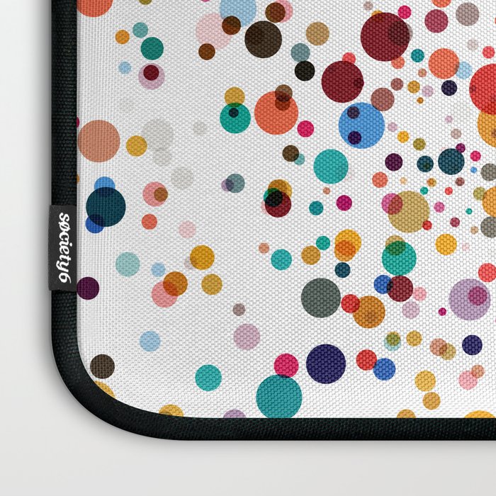 Colorful Splatter Confetti #3 Laptop Sleeve Gallery Image 3