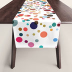 Colorful Splatter Confetti #3 Table Runner Gallery Image 1
