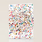 Colorful Splatter Confetti #3 Stationery Card Gallery Image 2