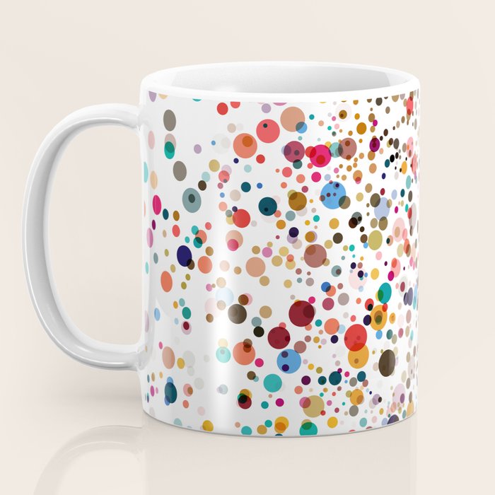 Colorful Splatter Confetti #3 Coffee Mug Gallery Image 3