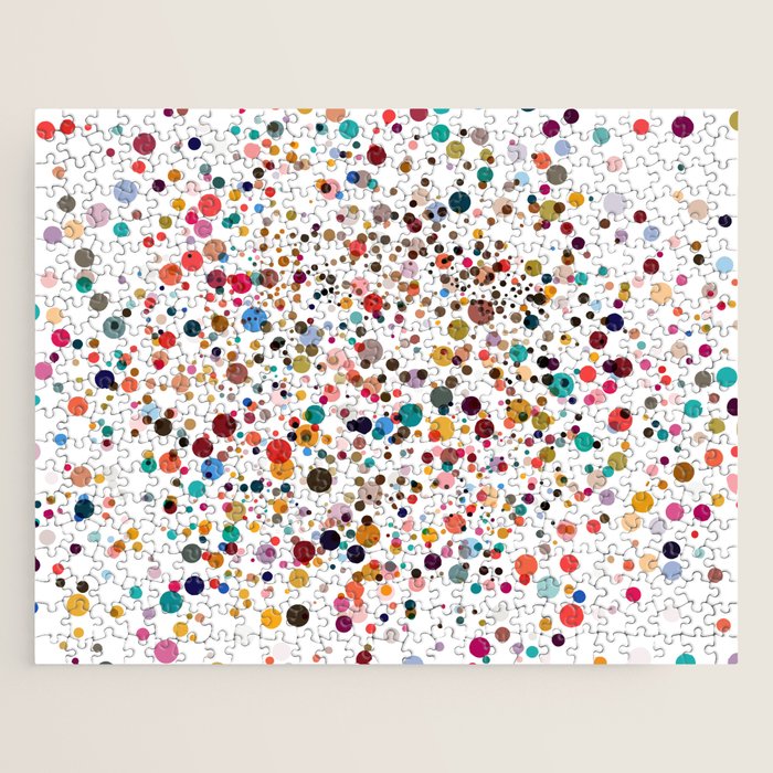 Colorful Splatter Confetti #3 Jigsaw Puzzle Gallery Image 1