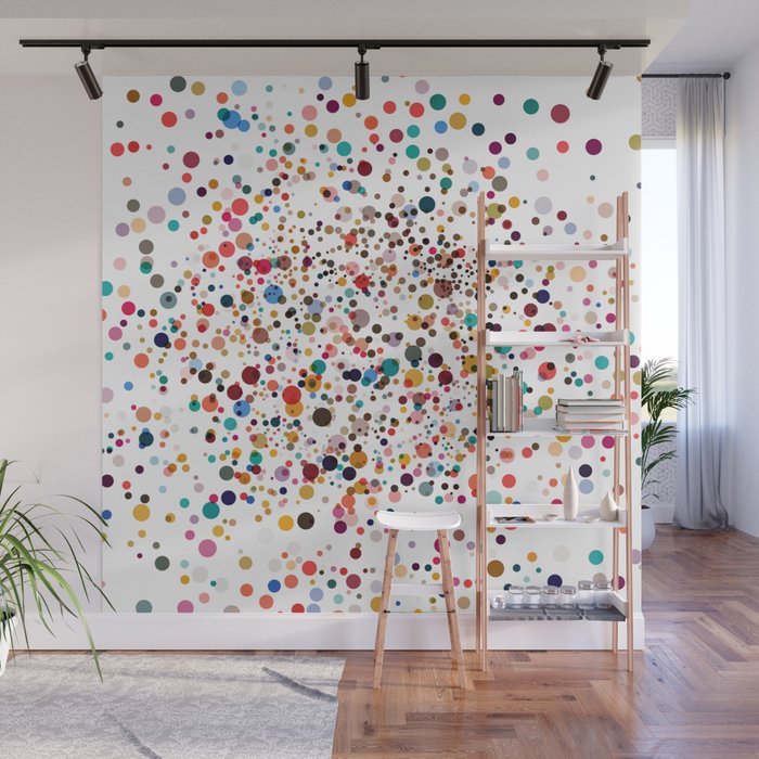 Colorful Splatter Confetti #3 Wall Mural Gallery Image 1