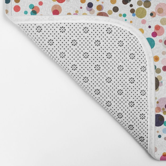 Colorful Splatter Confetti #3 Bath Mat Gallery Image 2
