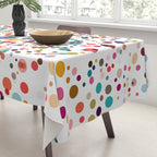 Colorful Splatter Confetti #3 Tablecloth Gallery Image 3