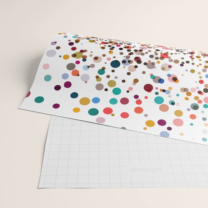 Colorful Splatter Confetti #3 Wrapping Paper Gallery Image 2