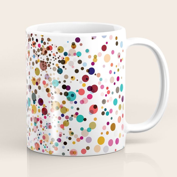 Colorful Splatter Confetti #3 Coffee Mug Gallery Image 1