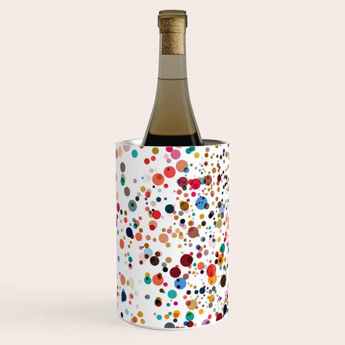 Colorful Splatter Confetti #3 Wine Chiller Gallery Image 2