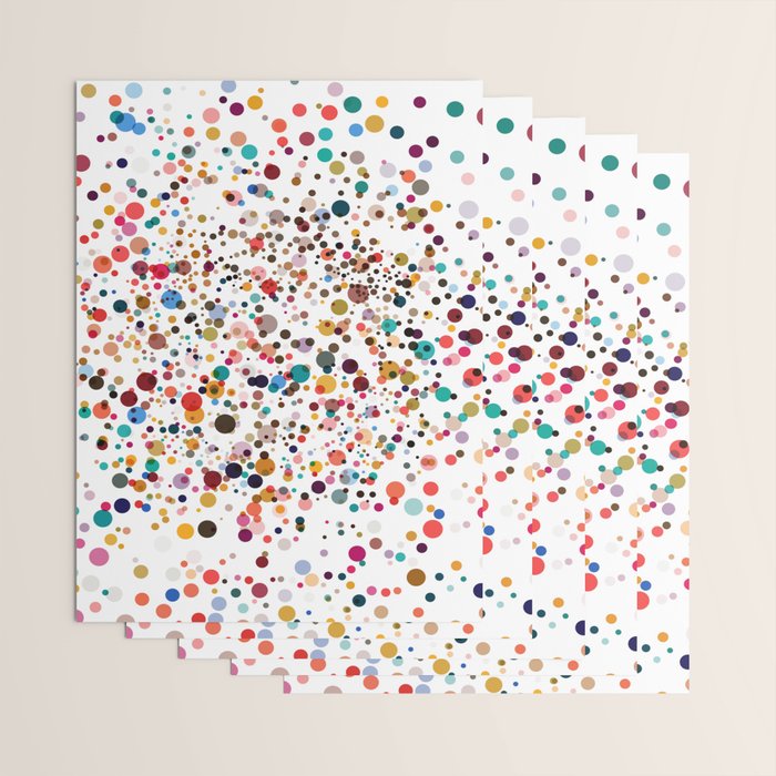 Colorful Splatter Confetti #3 Wrapping Paper Gallery Image 3