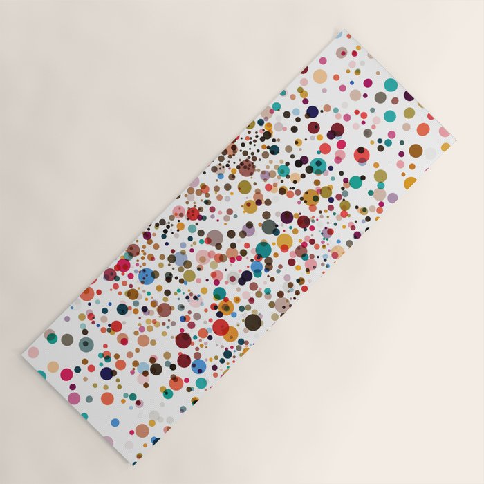 Colorful Splatter Confetti #3 Yoga Mat Gallery Image 1