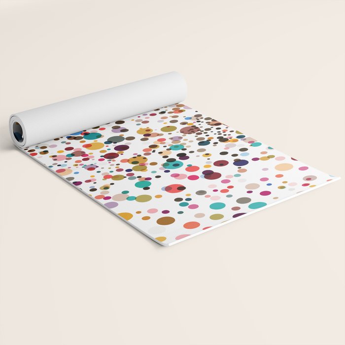 Colorful Splatter Confetti #3 Yoga Mat Gallery Image 2