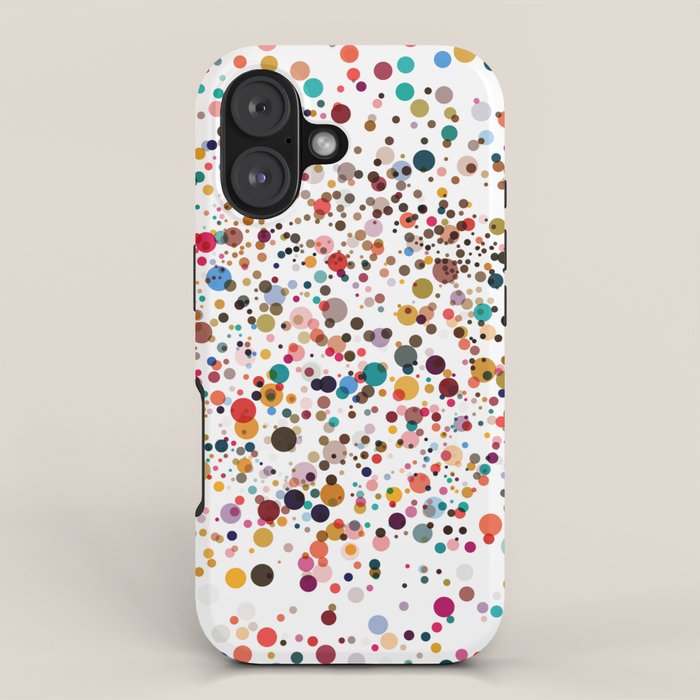 Colorful Splatter Confetti #3 iPhone Case Gallery Image 1