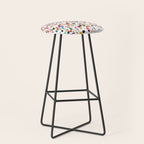 Colorful Splatter Confetti #3 Stool Gallery Image 1