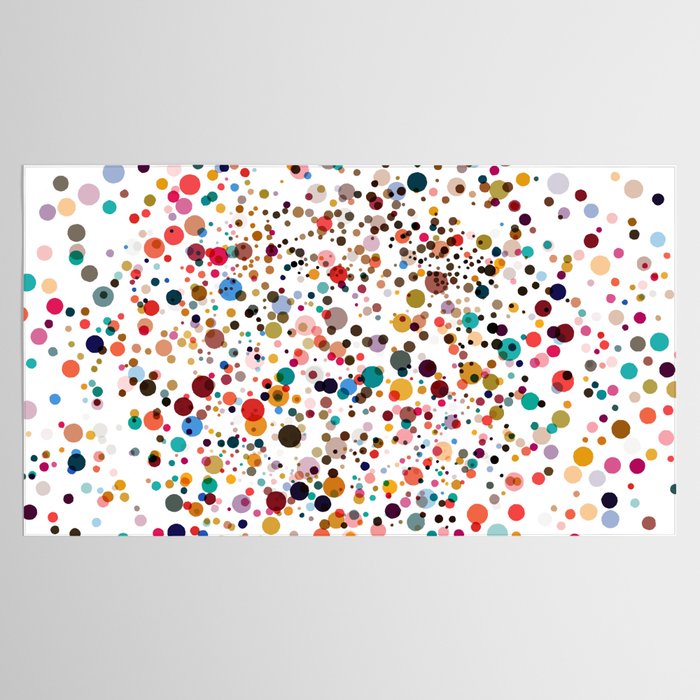 Colorful Splatter Confetti #3 Tablecloth Gallery Image 2