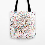 Colorful Splatter Confetti #3 Tote Bag Gallery Image 1